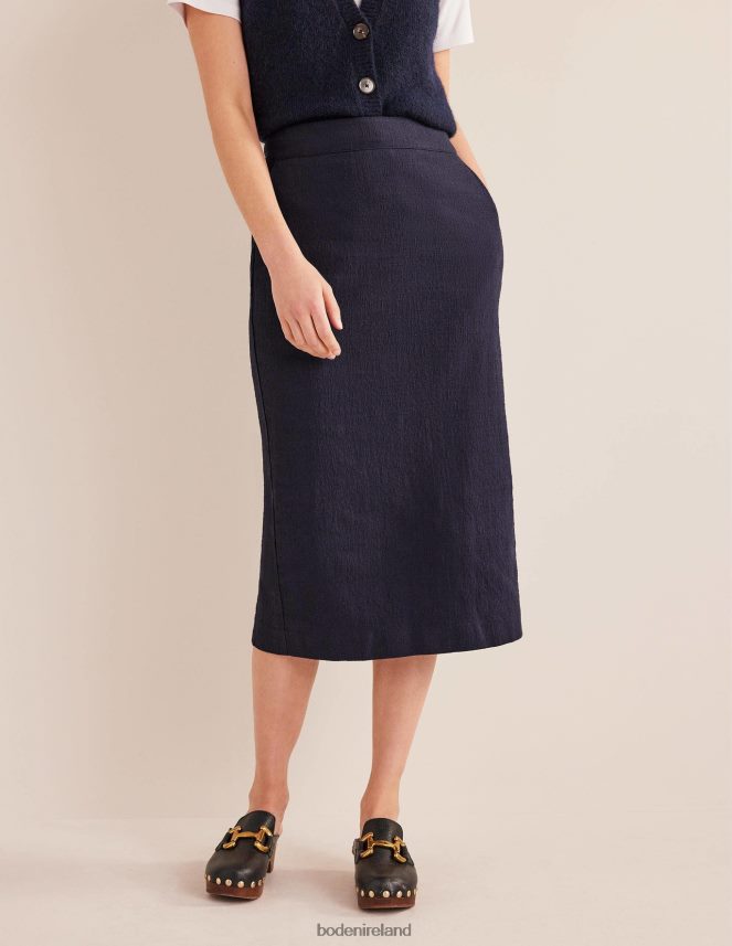 NAVY Clothing Cotton Textured Pencil Skirt Boden Women L466L61574
