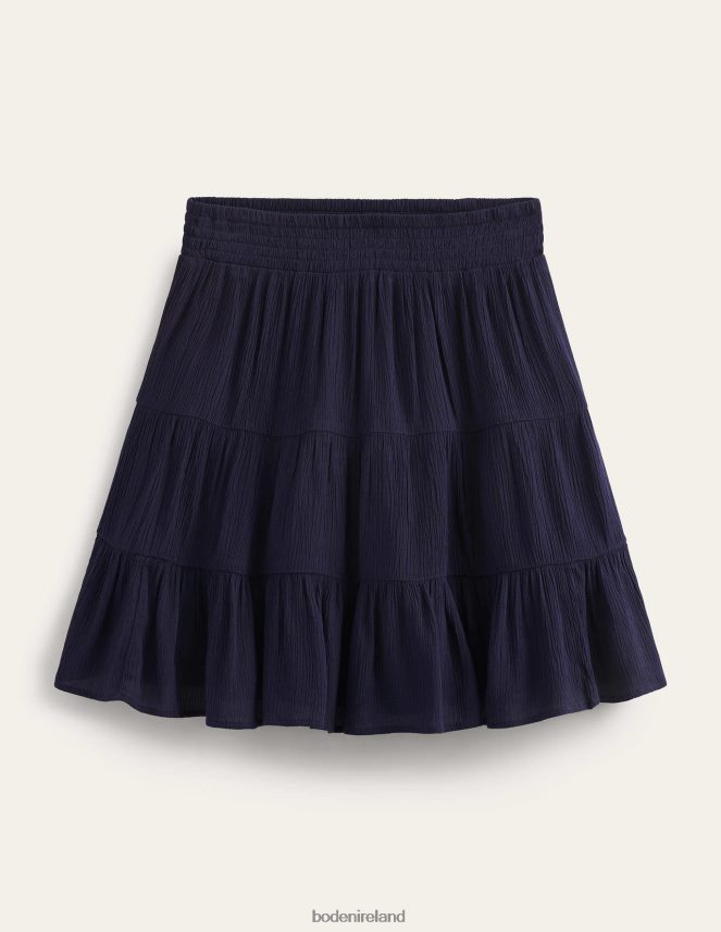 Navy Clothing Crinkle Mini Skirt Boden Women L466L61554