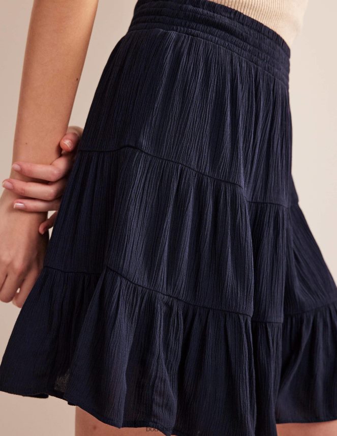 Navy Clothing Crinkle Mini Skirt Boden Women L466L61554