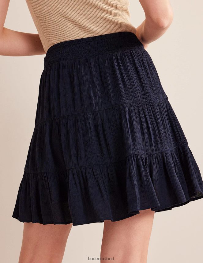 Navy Clothing Crinkle Mini Skirt Boden Women L466L61554