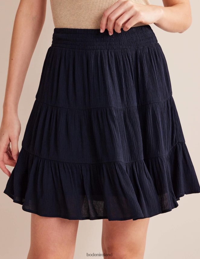 Navy Clothing Crinkle Mini Skirt Boden Women L466L61554