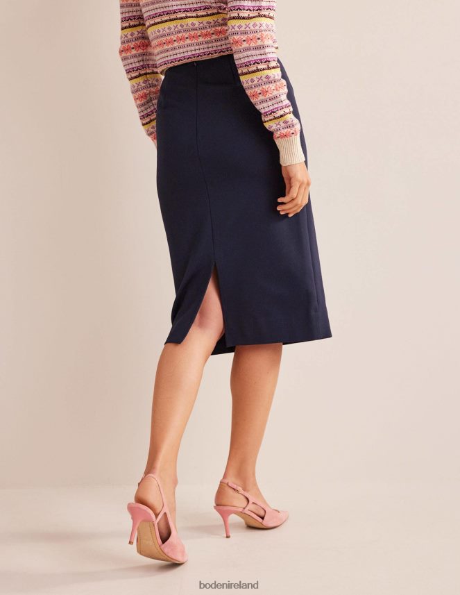 Navy Clothing Stretch-Jersey Midi Skirt Boden Women L466L6637