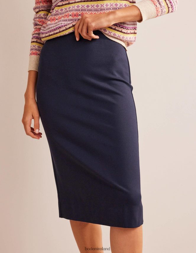 Navy Clothing Stretch-Jersey Midi Skirt Boden Women L466L6637