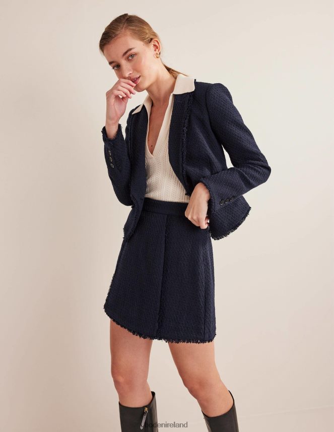 Navy Clothing Tweed Interest Mini Boden Women L466L61985