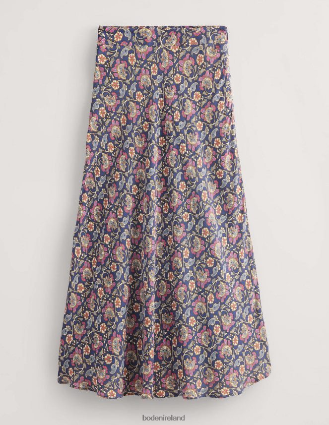 Nightshadow & Block Paisley Clothing Cecelia Midi Skirt Boden Women L466L62595