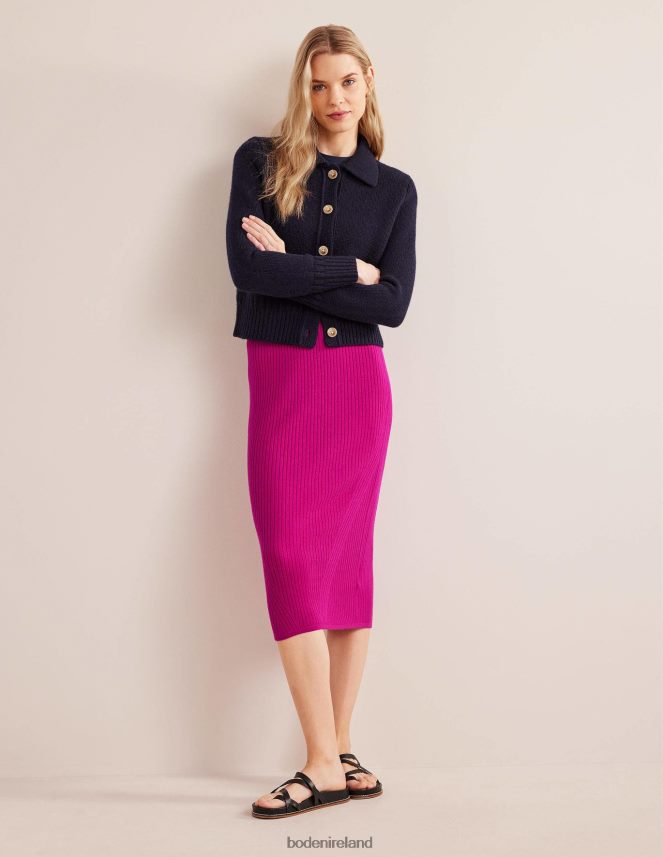Rose Violet Clothing Merino Knit Midi Skirt Boden Women L466L61629