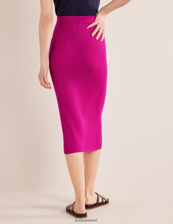 Rose Violet Clothing Merino Knit Midi Skirt Boden Women L466L61629
