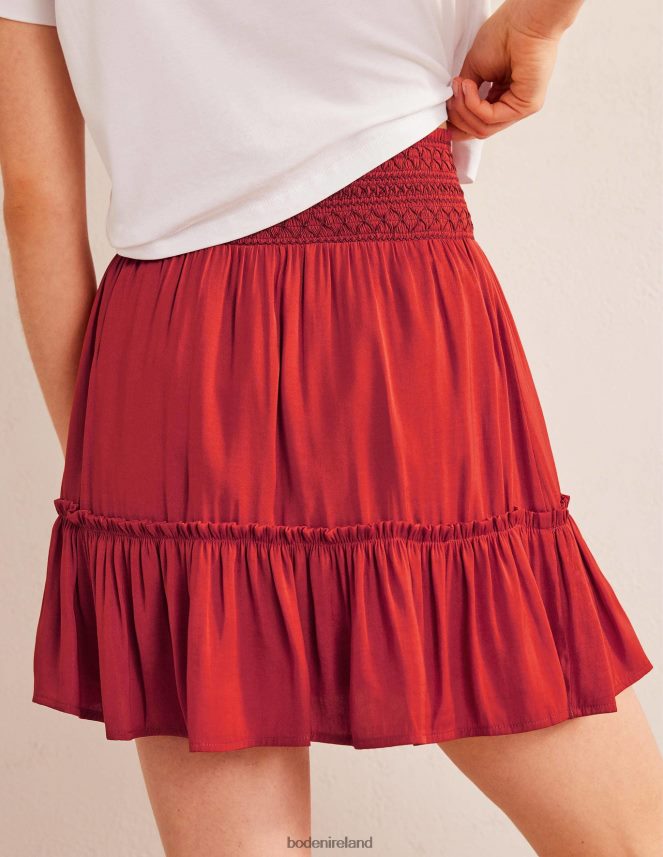 Tomato Clothing Shirred Waist Mini Skirt Boden Women L466L61693