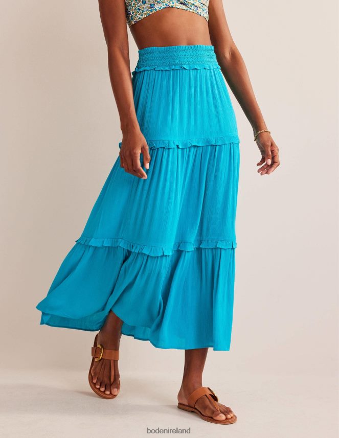 Ultramarine Clothing Smocked-Waist Holiday Skirt Boden Women L466L6634