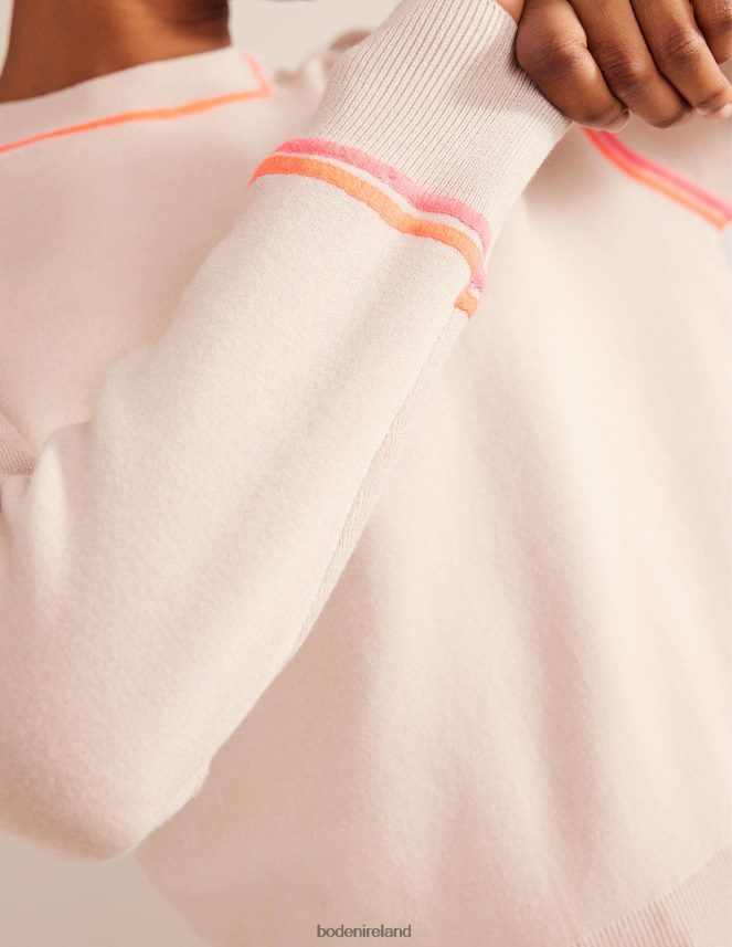 Chinchilla Melange Clothing Knitted Sweatshirt Boden Women L466L61377