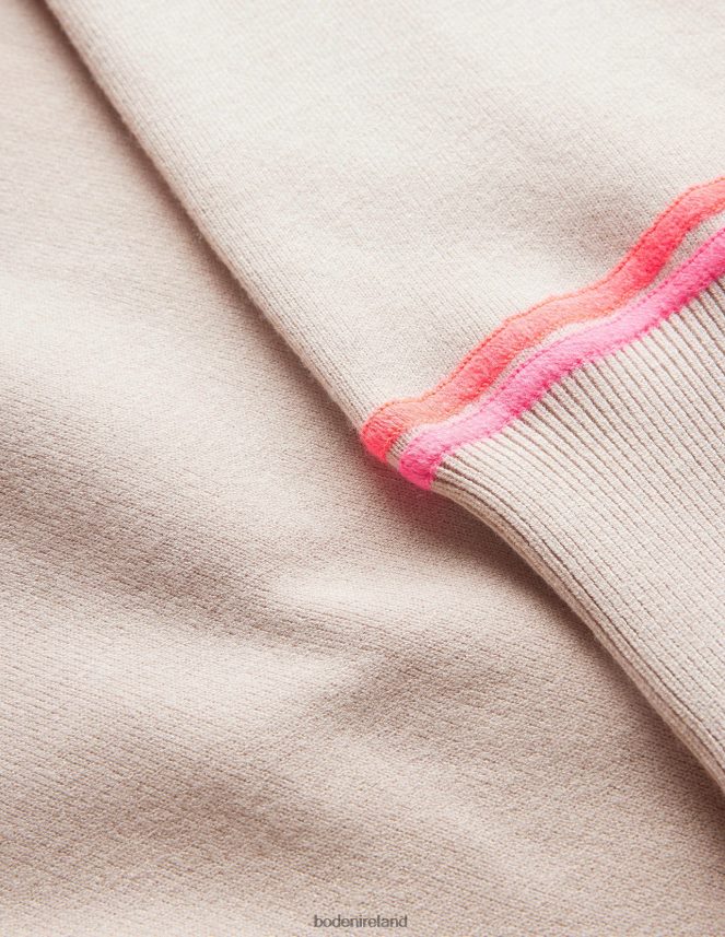 Chinchilla Melange Clothing Knitted Sweatshirt Boden Women L466L61377