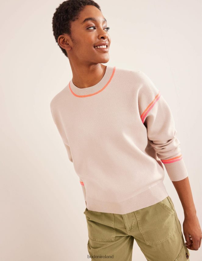 Chinchilla Melange Clothing Knitted Sweatshirt Boden Women L466L61377