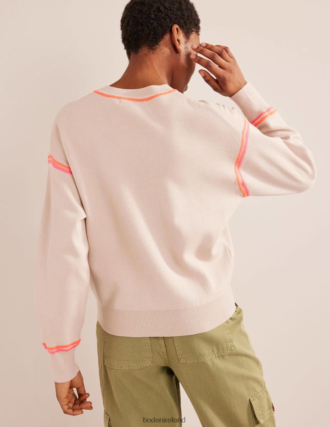 Chinchilla Melange Clothing Knitted Sweatshirt Boden Women L466L61377