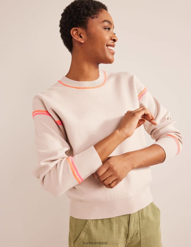 Chinchilla Melange Clothing Knitted Sweatshirt Boden Women L466L61377