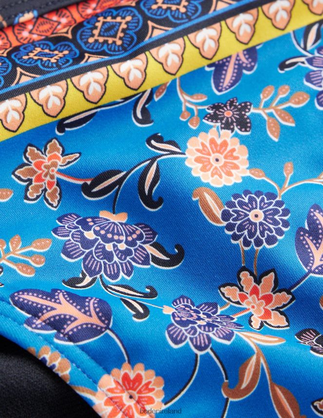 Baleine Blue & Lotus Petal Clothing String Bikini Bottoms Boden Women L466L62092