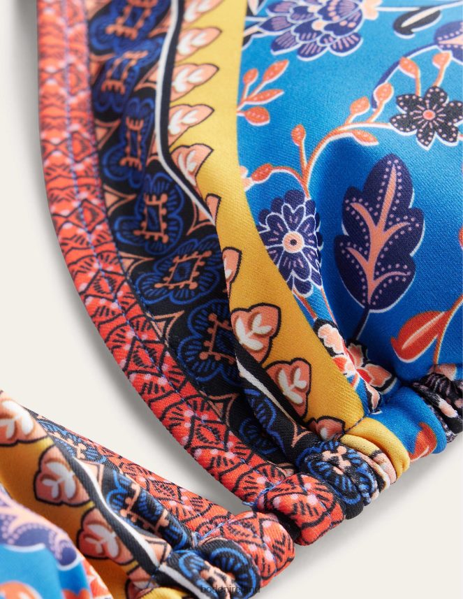 Baleine Blue & Lotus Petal Clothing String Bikini Top Boden Women L466L62229