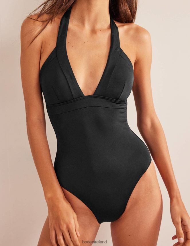 Black Clothing Ithaca Halter Swimsuit Boden Women L466L6233