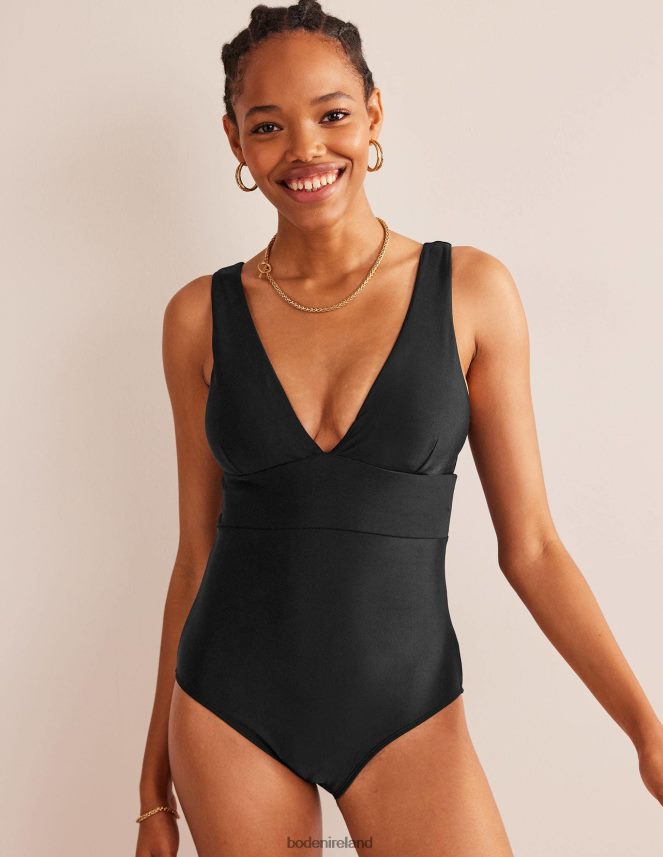 Black Clothing Porto V-neck Swimsuit Boden Women L466L6238