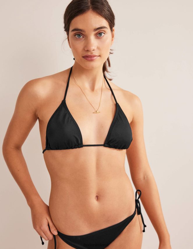 Black Clothing String Bikini Top Boden Women L466L6300