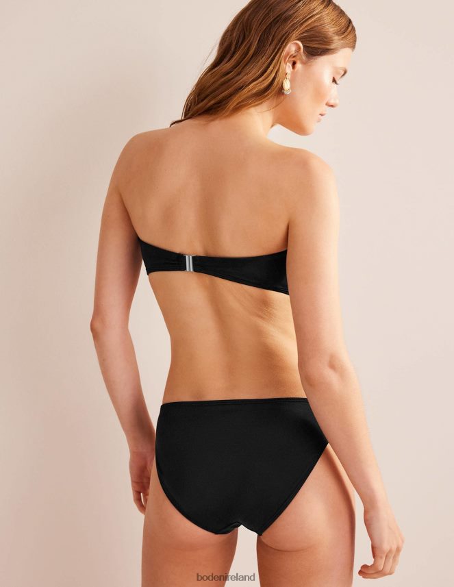 Black Clothing Support Bandeau Bikini Top Boden Women L466L6251
