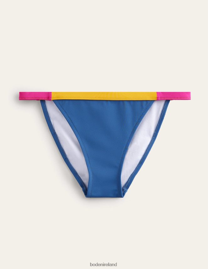 Blue & Yellow Colourblock Clothing Tanga Bikini Bottoms Boden Women L466L61840