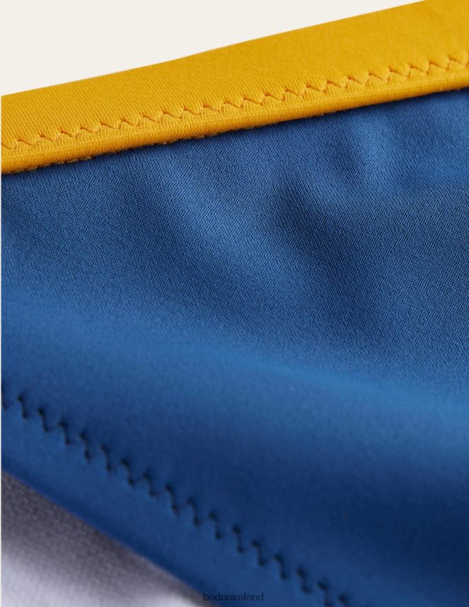 Blue & Yellow Colourblock Clothing Tanga Bikini Bottoms Boden Women L466L61840