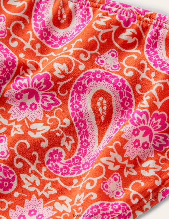 Bright Papaya & Paisley Clothing Classic Bikini Bottoms Boden Women L466L62473