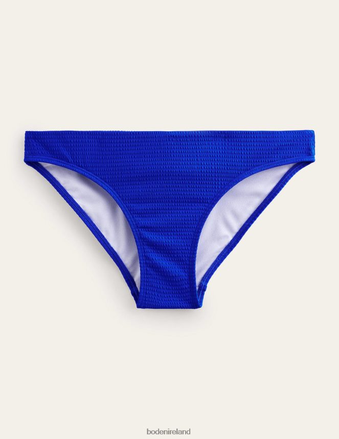 Cobalt Blue & Seersucker Clothing Classic Texture Bikini Bottoms Boden Women L466L61867