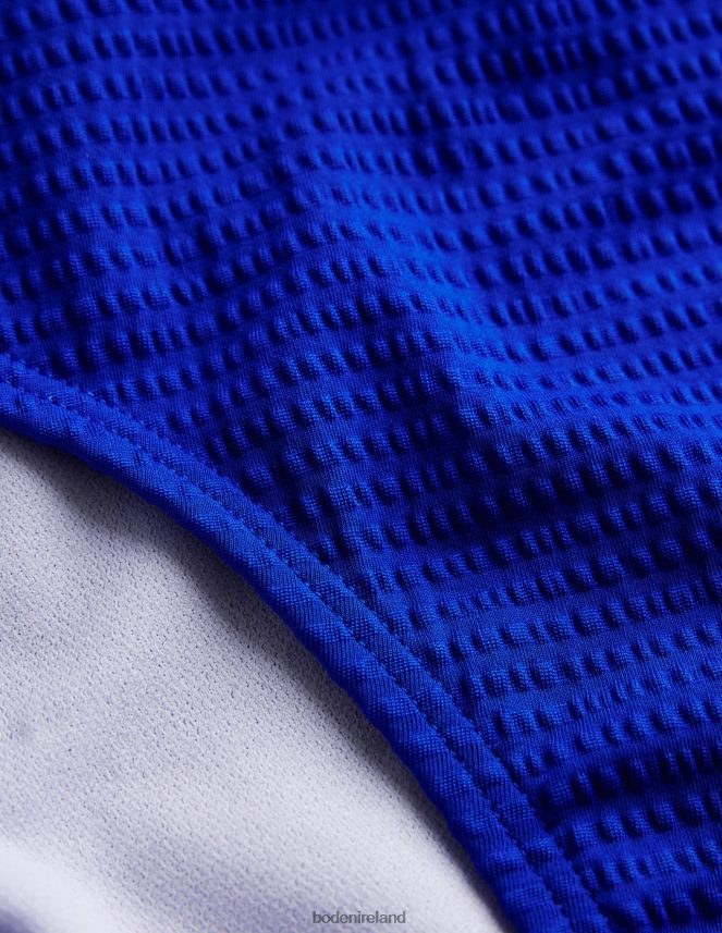 Cobalt Blue & Seersucker Clothing Classic Texture Bikini Bottoms Boden Women L466L61867