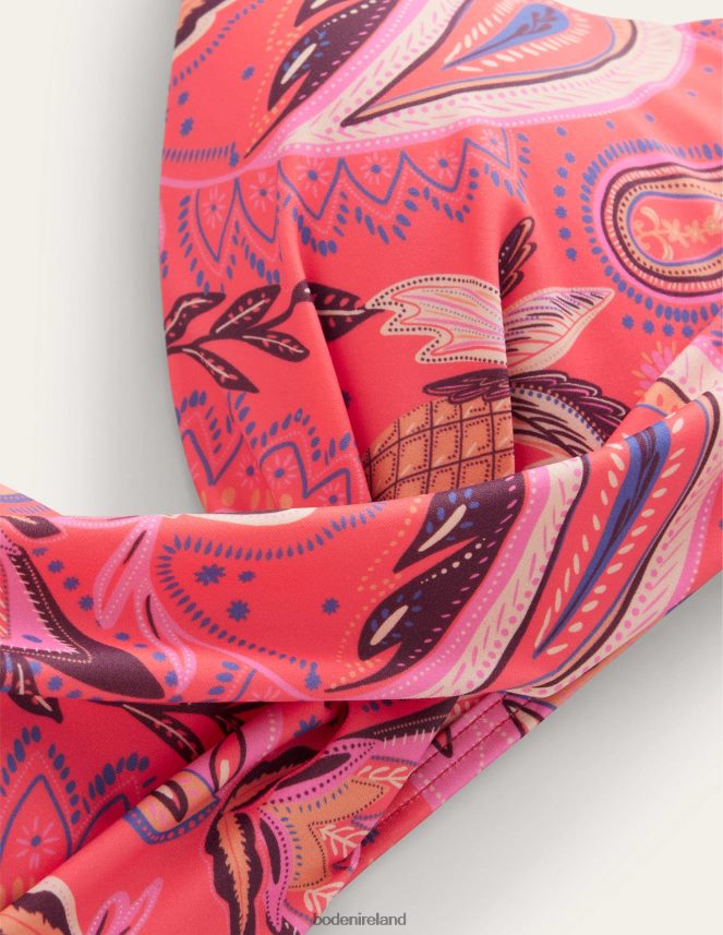 Coral & Paradise Paisley Clothing Capri Cup-size Bikini Top Boden Women L466L61656