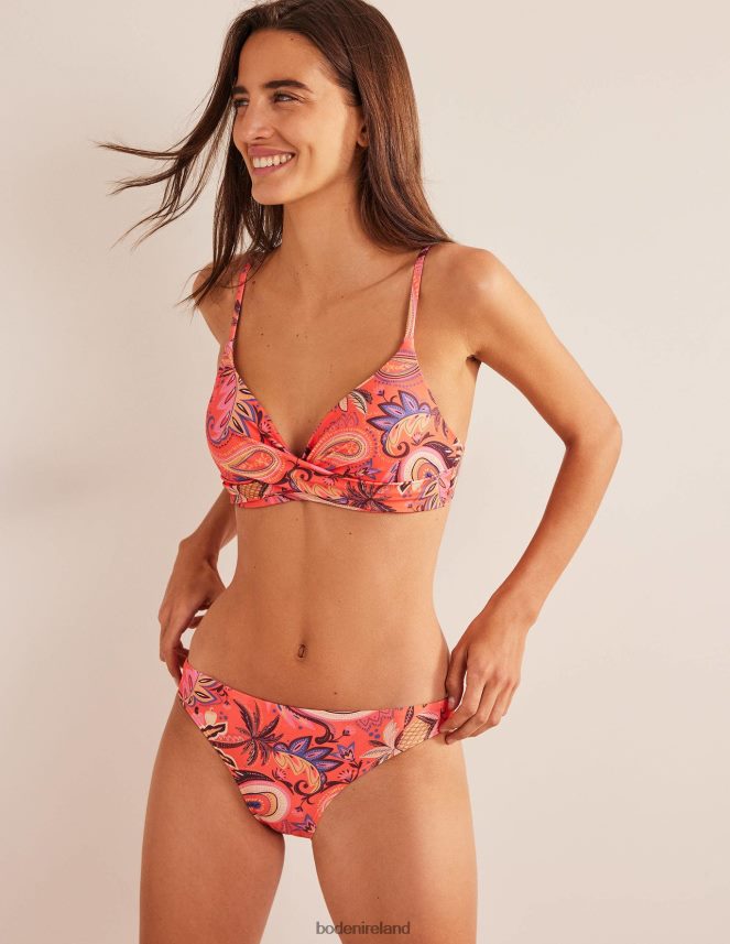 Coral & Paradise Paisley Clothing Classic Bikini Bottoms Boden Women L466L62535