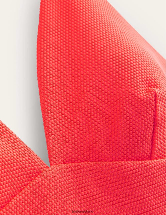 Coral Texture Clothing Arezzo V-neck Panel Swimsuit Boden Women L466L61442