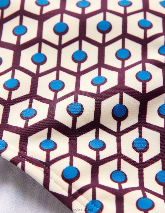 Dark Burgundy & Reverie Clothing Bikini Bottoms Boden Women L466L6252