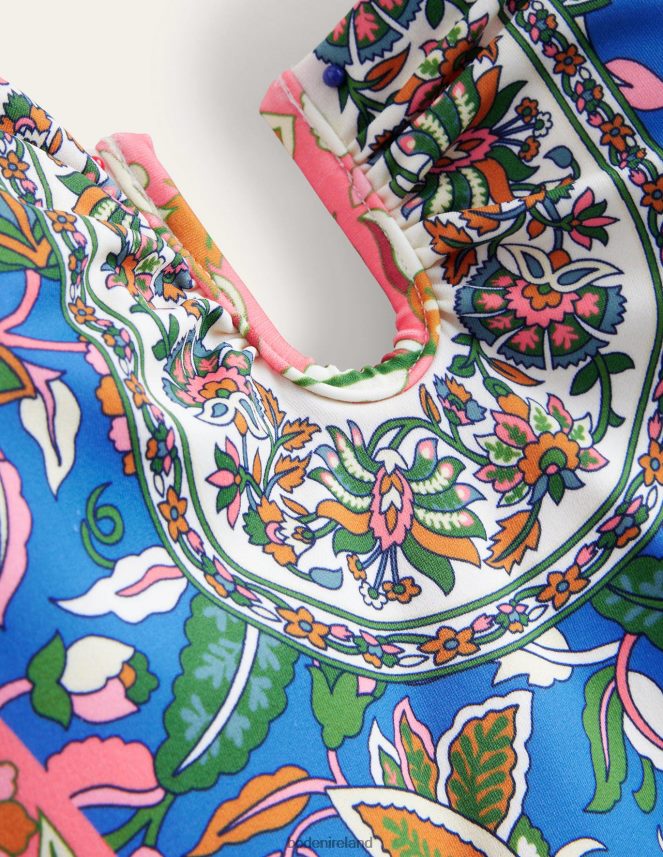 Delft & Paisley Vine Clothing U-bar Halterneck Swimsuit Boden Women L466L61005