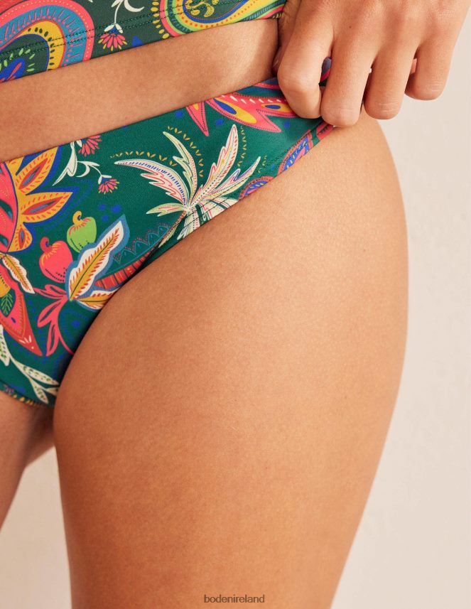 Emerald & Paradise Paisley Clothing Classic Bikini Bottoms Boden Women L466L62212