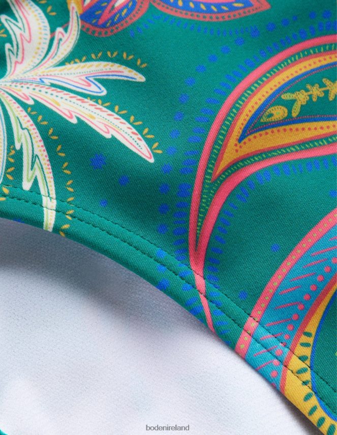 Emerald & Paradise Paisley Clothing Classic Bikini Bottoms Boden Women L466L62212