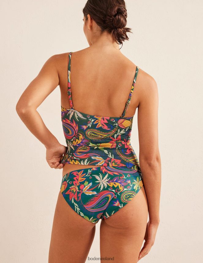 Emerald & Paradise Paisley Clothing Classic Bikini Bottoms Boden Women L466L62212