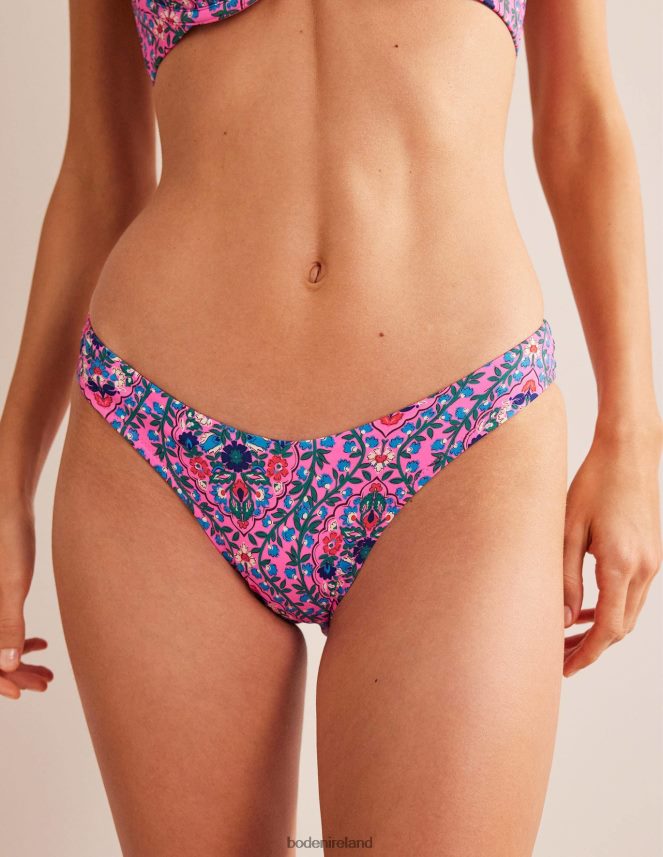 Festival Pink & Vine Terrace Clothing Curved-Top Bikini Bottoms Boden Women L466L61842