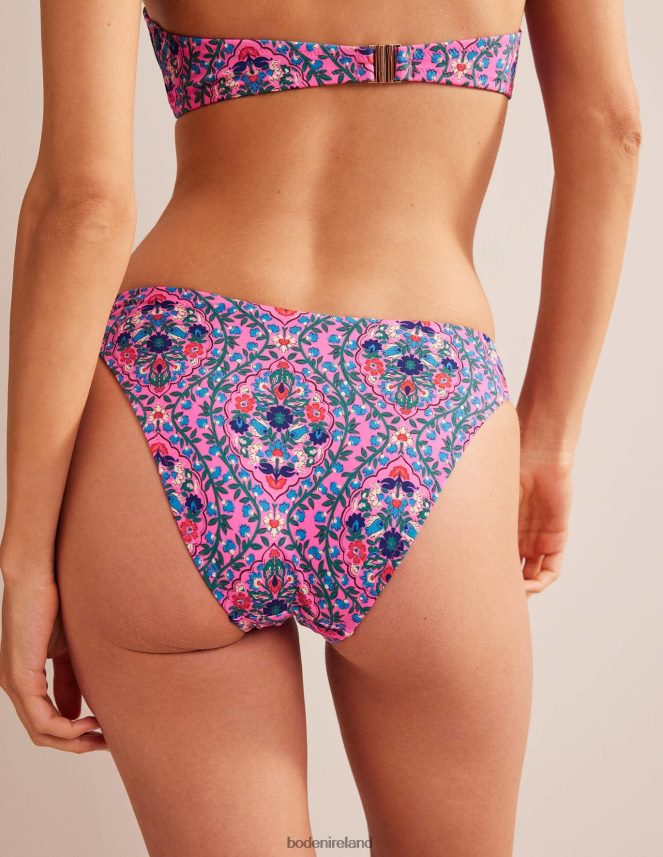 Festival Pink & Vine Terrace Clothing Curved-Top Bikini Bottoms Boden Women L466L61842