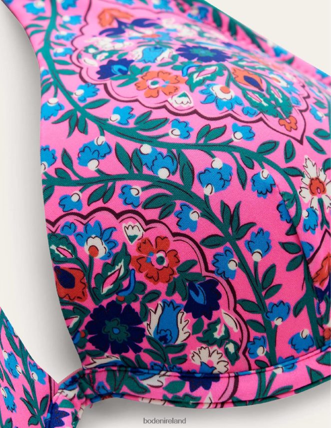 Festival Pink & Vine Terrace Clothing Enhancer Underwired Bikini Top Boden Women L466L61608