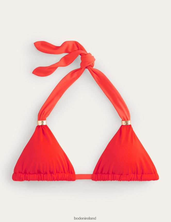 Fire Clothing Bead Gather Halter Bikini Top Boden Women L466L61937