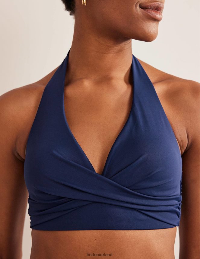 French Navy Clothing Levanzo Halter Bikini Top Boden Women L466L6273