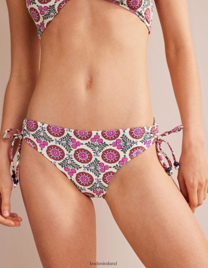 Gin Fizz & Sunflower Sprig Clothing Ruched Bikini Bottoms Boden Women L466L6254