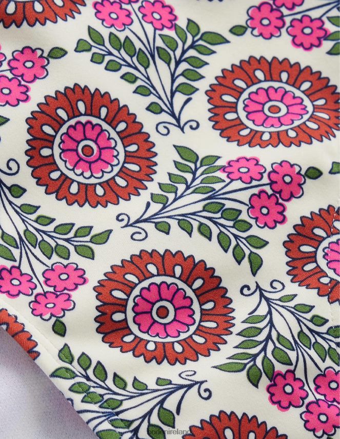 Gin Fizz & Sunflower Sprig Clothing Ruched Bikini Bottoms Boden Women L466L6254