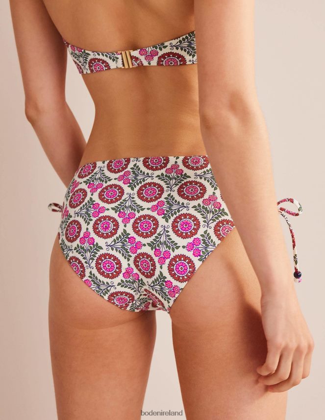 Gin Fizz & Sunflower Sprig Clothing Ruched Bikini Bottoms Boden Women L466L6254