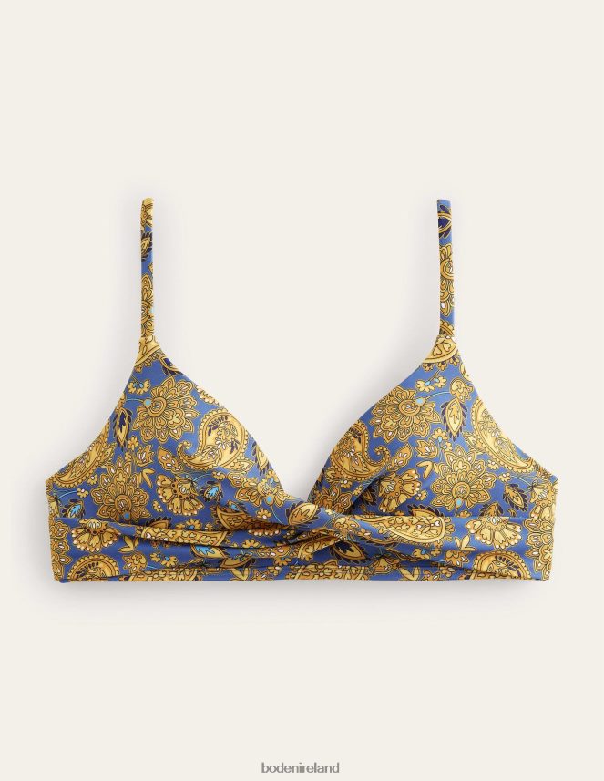 Harvest Gold & Paisley Terrace Clothing Capri Cup-size Bikini Top Boden Women L466L61596