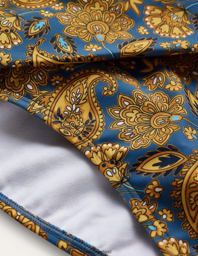 Harvest Gold & Paisley Terrace Clothing Classic Fold Bikini Bottoms Boden Women L466L62456