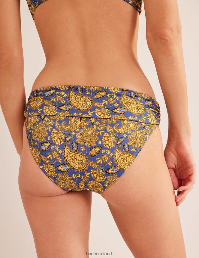 Harvest Gold & Paisley Terrace Clothing Classic Fold Bikini Bottoms Boden Women L466L62456