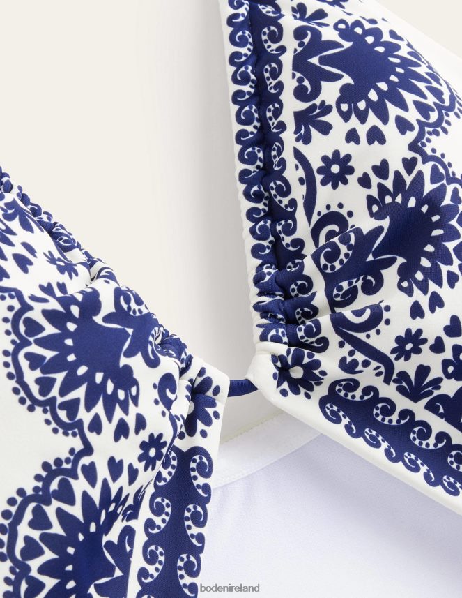 Ivory Floweret Clothing Cut-out Detail String Swimsuit Boden Women L466L61512