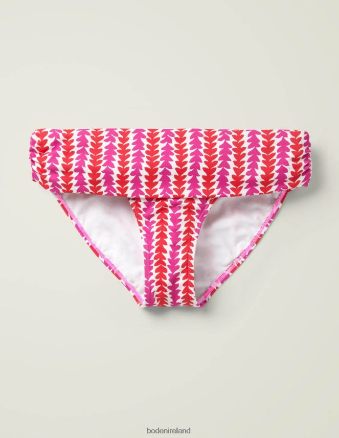 Ivory Pop Pansy & Petal Arrow Clothing Eze Fold Over Bottoms Boden Women L466L62051